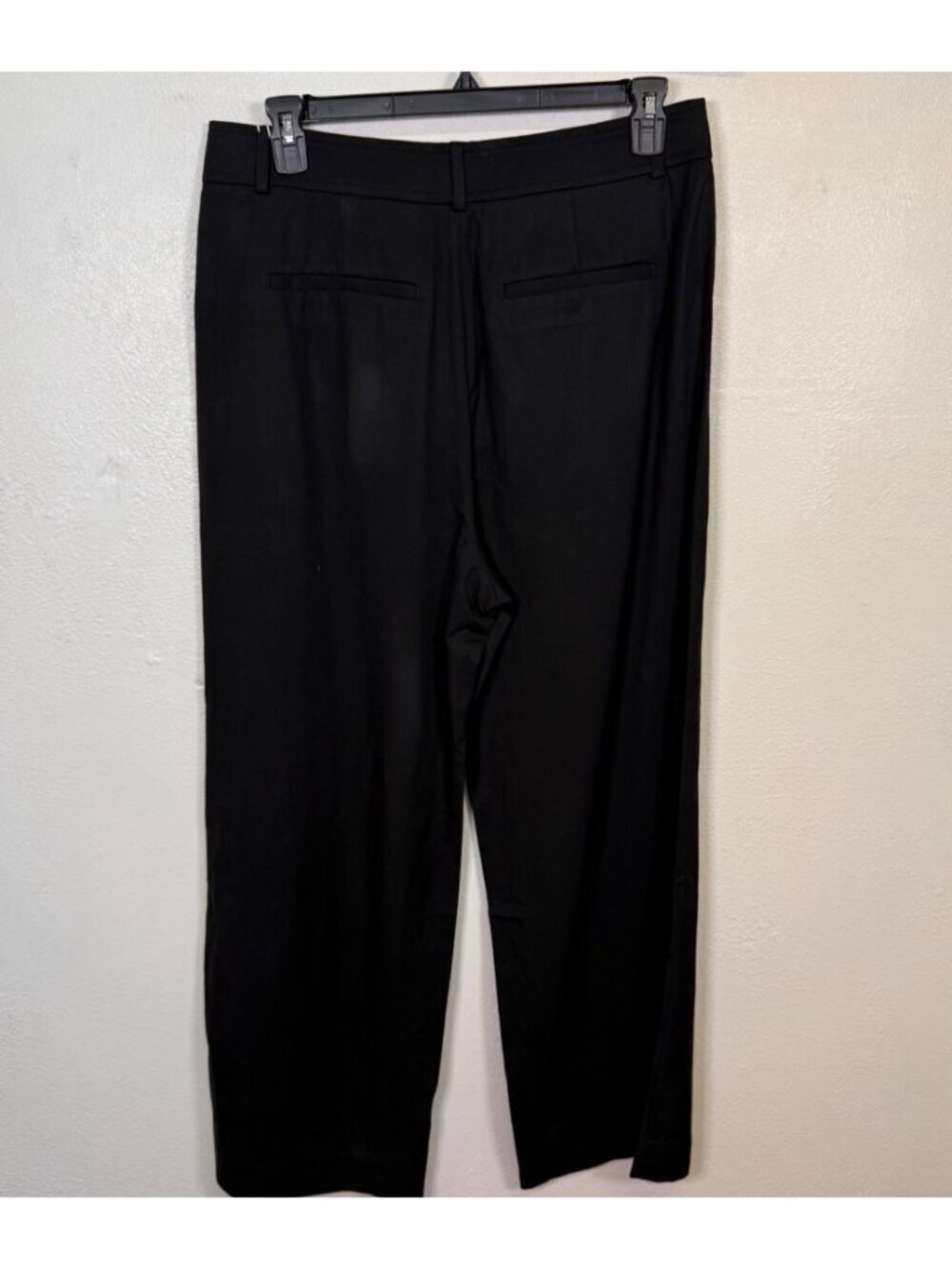 EVERLANE The Draper Pleated Pant High Rise Wide Leg Black Trousers Capsule 14S - Picture 7 of 16